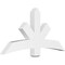 Ekena Millwork Alberta Architectural Grade PVC Gable Bracket, 60"W x 30"H x 4"D x 6"F, 12/12 Pitch GBP060X30X0406ALB00 - alternate 1